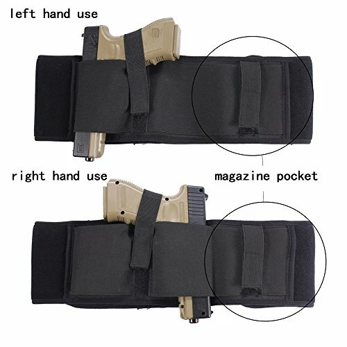 Belly Band Gun Holster Oculto Hombre presagio,Pistolas de mano izquierda/derecha - Image 4 of 4