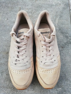 reebok brown suede trainers