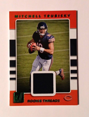 2017 Donruss Rookie Threads Jersey #1, Mitchell Trubisky