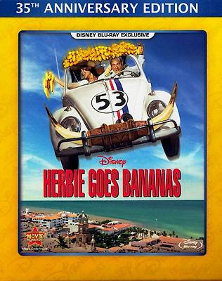 Disney Car The Love Bug Sequel Herbie Goes Bananas Family Comedy on Blu-ray