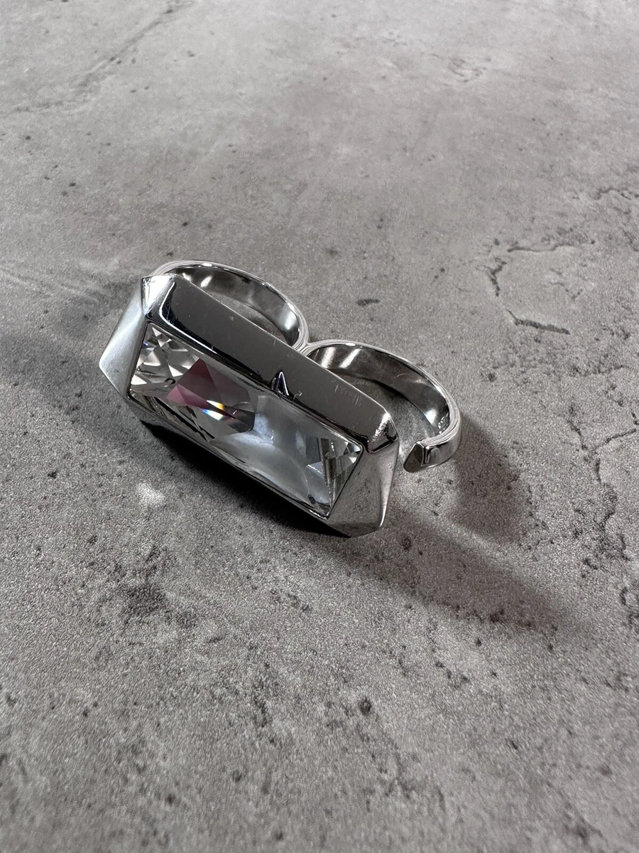 SWAROVSKI ATELIER Jean Paul Gaultier Stunning Double Finger Ring