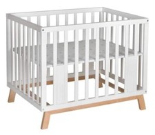 Laufgitter weiß inkl. Einlage, elektr. Mobile und Spielebogen