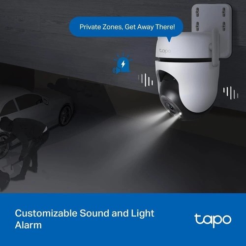 Tapo C520WS Pan/Tilt Outdoor Security Camera, 2K 4MP Wifi Outdoor Camera, 360° V - Picture 2 of 12