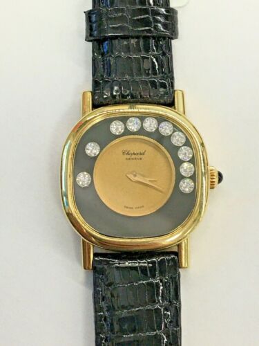Chopard Happy Diamond Sport Ladies 18k Yellow Gold Watch - Picture 1 of 4