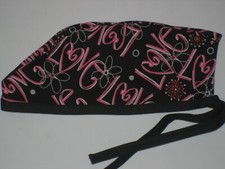 Surgical Scrub Hats/Cap Valentine's Day Love Notes