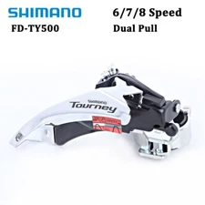 SHIMANO Tourney FD-TY500 6/7/8Speed MTB Bike Front Derailleur Dual Pull 31.8 mm