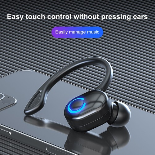 5.2 Bluetooth Bezprzewodowe słuchawki sportowe Bluetooth Słuchawki Haczyk na ucho Słuchawki douszne - Zdjęcie 21 z 29