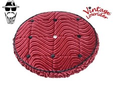 DE COLECCIÓN LOWRIDER 16" 8 BOTONES NEUMÁTICO DE REPUESTO CUBIERTA ROJA CRUISER CHOPPER BICICLETAS.
