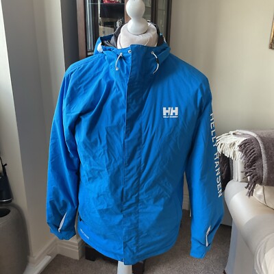Helly Hansen Tech Performance Small Polyamide Blue Hooded Rain Windproof Jacket