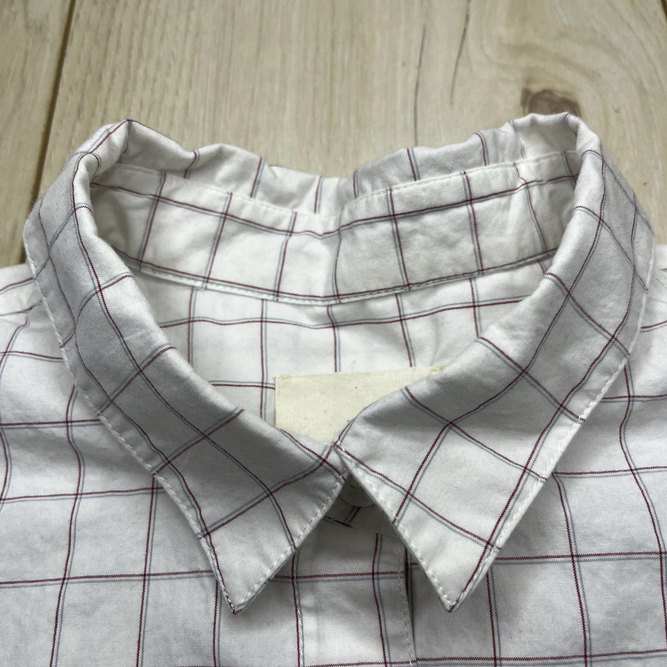 Boy. Band of Outsiders Easy Shirt Button Up Long Sleeve White Wormens 3 Large - Image 4 of 4