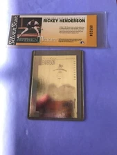 Rickey Henderson 1991 Silver Star Hologram Proto Type Oakland A's