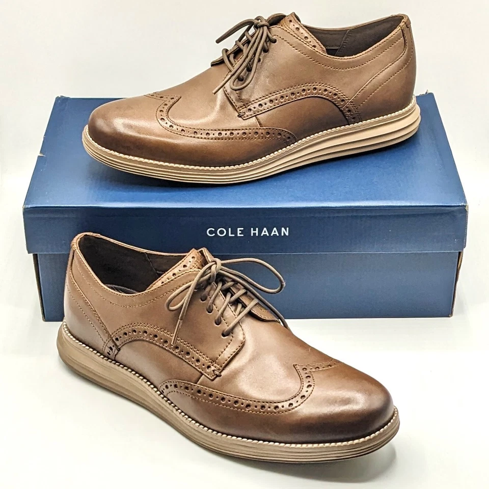 Cole Haan OriginalGrand Men’s Leather Wingtip Oxford Shoe Truffle/Irish Coffee