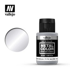 Vallejo 77716 Metal Color Semi Matt Aluminum Acrylic Paint 35ml - US