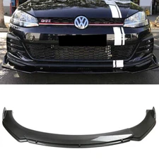 For Volkswagen Jetta Universal Front Bumper Lip Spoiler Splitter Carbon Fiber