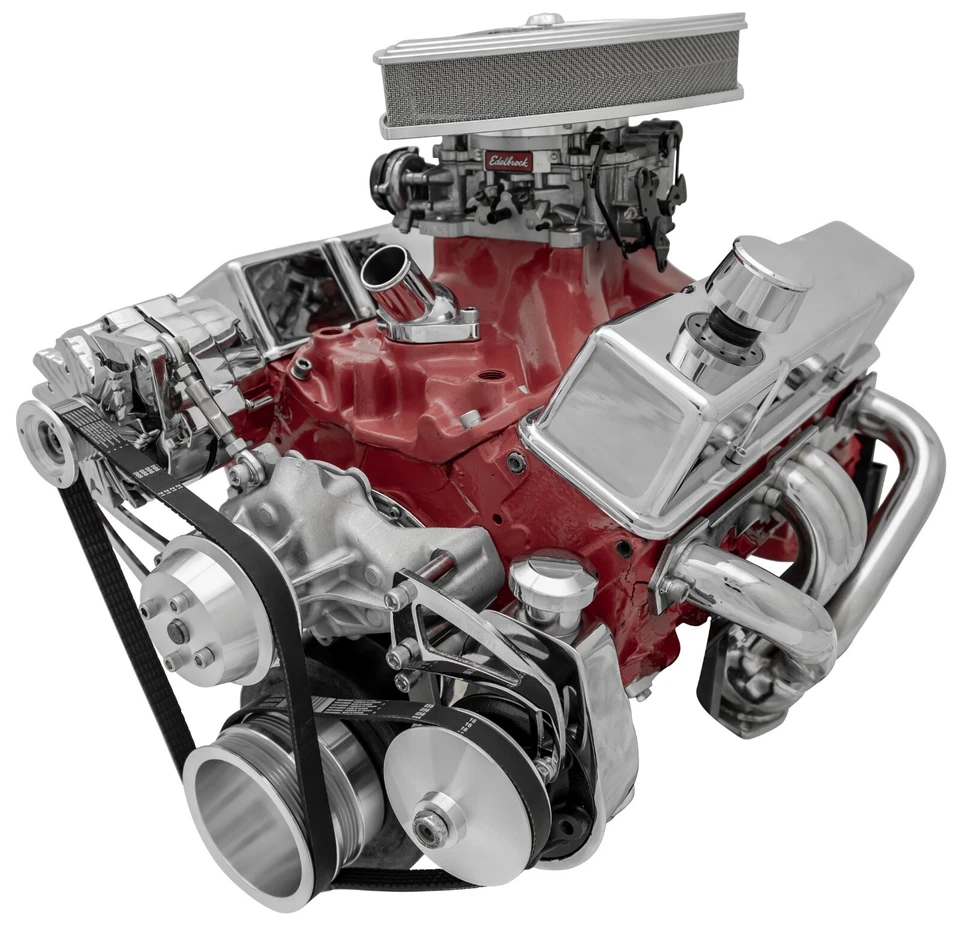 Bloque Pequeño Chevy Serpentine Conversión Nuevo Soporte de Acero Polea Billet SBC 350 Foto 2 de 4