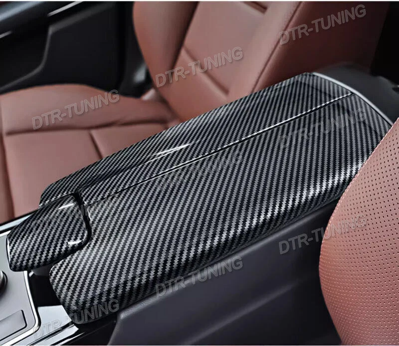 Carbon Fiber Sport Trim Armrest Box Cover For Mercedes CLS 63 AMG W218 2012-2017 - Imagem 2 de 4