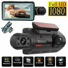 1080P Dual Lens Car DVR Dash Cam Video Recorder G-Sensor Front and Rear Camera