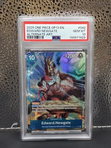 PSA 10 Edward.Newgate #042  (Alternate Art) OP13-042 Carrying On His Will Foil