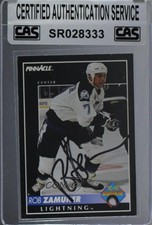 CAS Certified 1992-93 Pinnacle Rob Zamuner #414 Sealed Auto 3c7