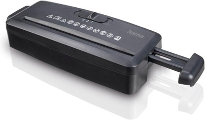 - Elektrischer Aktenvernichter Mini S6, Streifenschnitt, schwarz