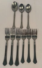 Cambridge Tracy Fork and Spoon Flatware - Lot of 9