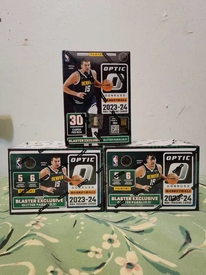 2023-24 Panini Donruss Optic Basketball Blaster Box (Glitter Parallels) SET OF 3 - Image 1 of 2