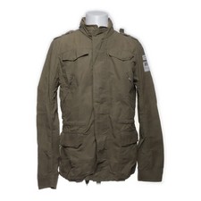 Diesel, Safarijacke, Herren, Größe: M, Grün, Baumwolle/Polyamid #rOD