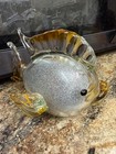 figurine is a hand-blown Murano-style art glass fish featuring a clear, spherica — photo 3