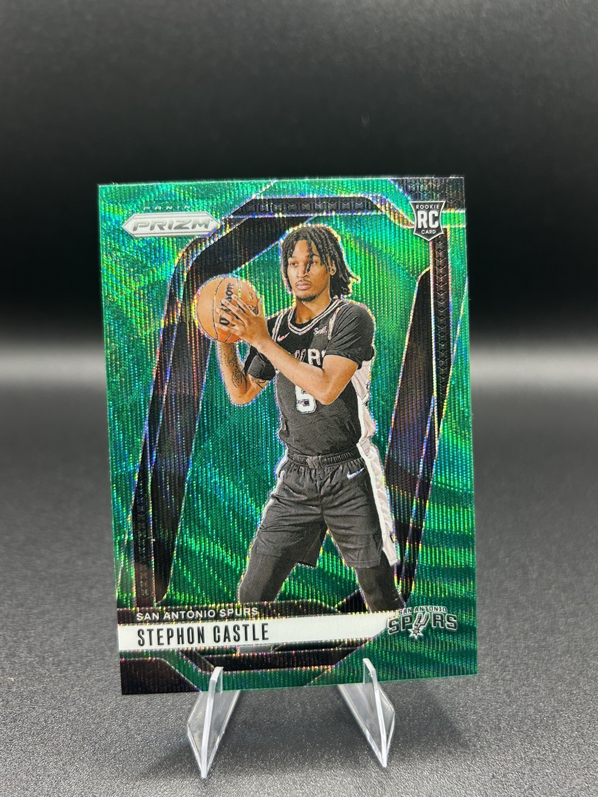 2024-25 Panini Prizm - Stephon Castle #234 Green Wave Prizm (RC)