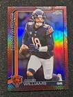 2025 Topps Chrome Caleb Williams Football Leather Refractor Chicago Bears