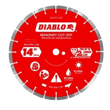 DIABLO DMADS1400 14" Diamond Segmented Masonry Cut-Off Blade