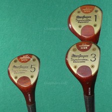 VINTAGE MacGregor Synchrolite Eye-O-Matic OH M95 1, 3 & 5 Woods Regular SET OF 3