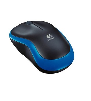 LOGITECH M185 Wireless Mouse, schwarz/blau 910-002239