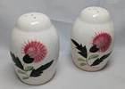 Stangl Pottery Thistle Salt & Pepper Shakers Set Pair Trenton NJ