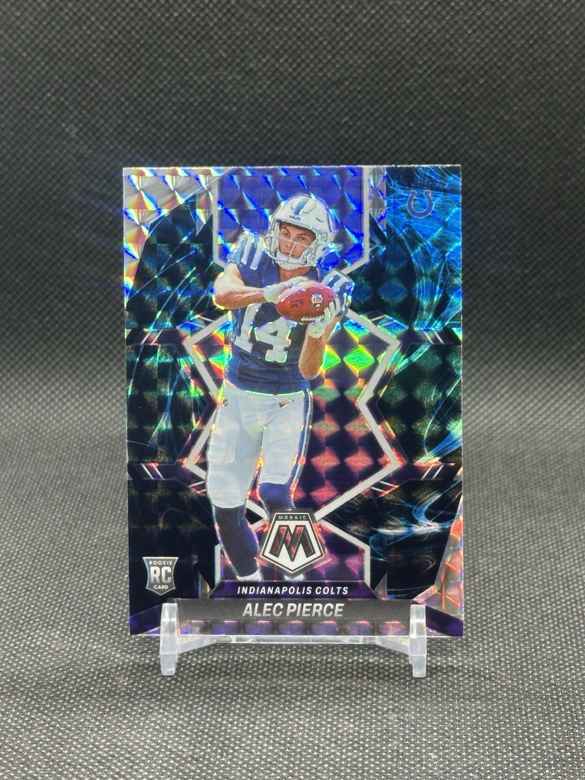 2022 Panini Mosaic Alec Pierce Genesis Prizm SSP Rookie Card #329