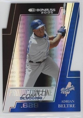 2005 Donruss Production Line Slugging Die-Cut 83/100 Adrian Beltre #PL-1 HOF k4s