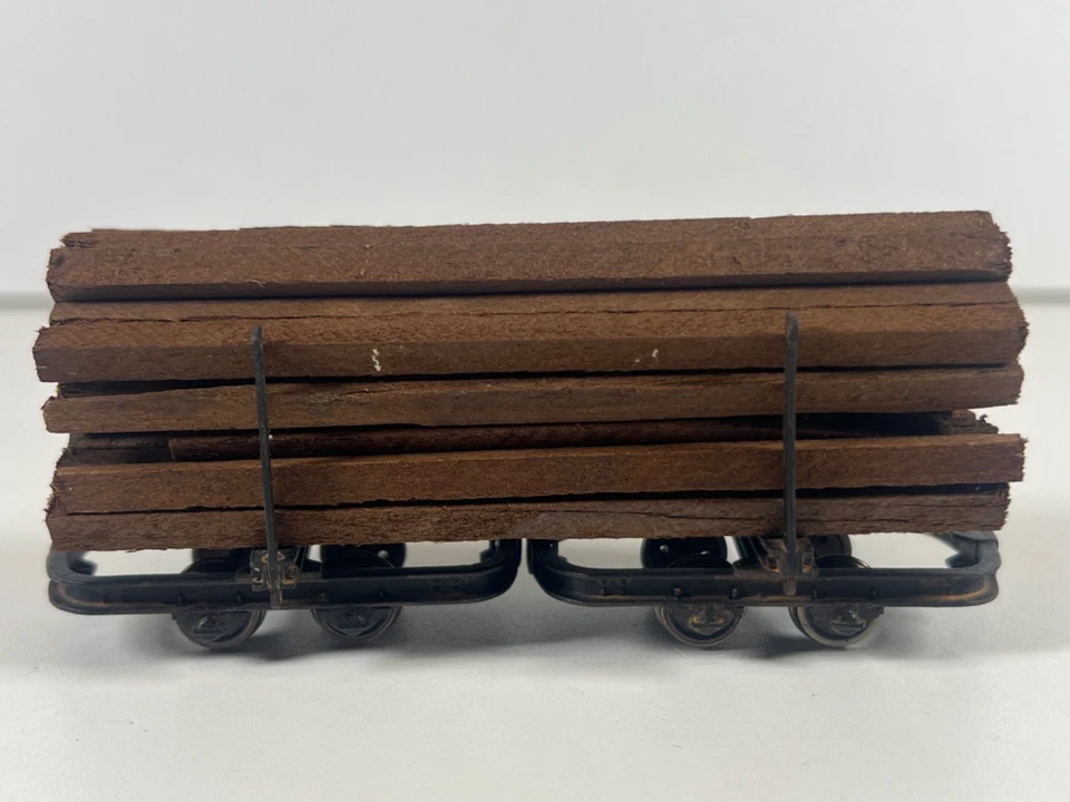 1f Feld- Wald- Bahn Drehschemel Wagen Paar 1:32 / 1:35 16,5mm Messing Modell TOP - Bild 3 von 4