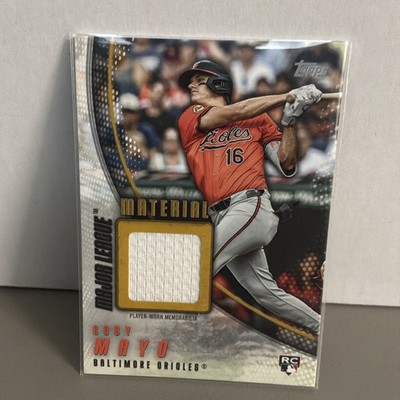 2025 Topps Update Coby Mayo Gold Rookie Relic /50 BALTIMORE ORIOLES RC