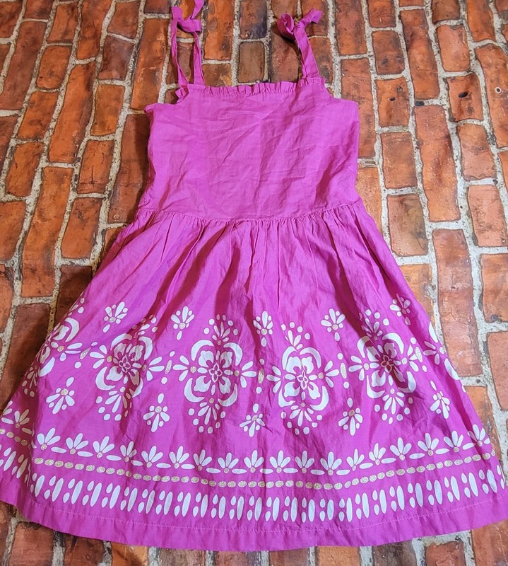 Gymboree Girls Sz 10 "Desert Dreams" Floral Print Medallion Dress Pink Sundress