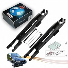 Fr BMW X5 E53 Panoramic Sunroof Sliding LH RH Rail Parts 54137118849 54107387113