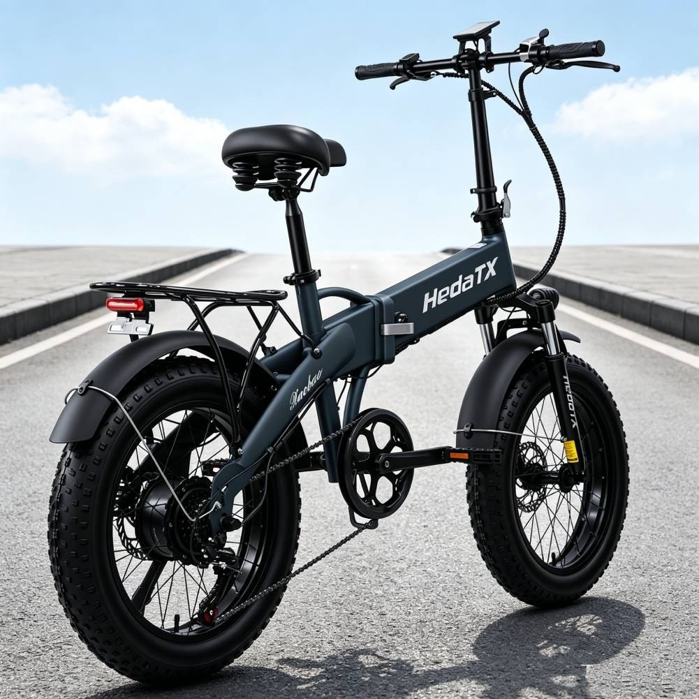 (New) E-Bike 20" Electric Bike Fat Tire 750W Peak Folding City Bicycle Commuter Ebike (549.00 USD)