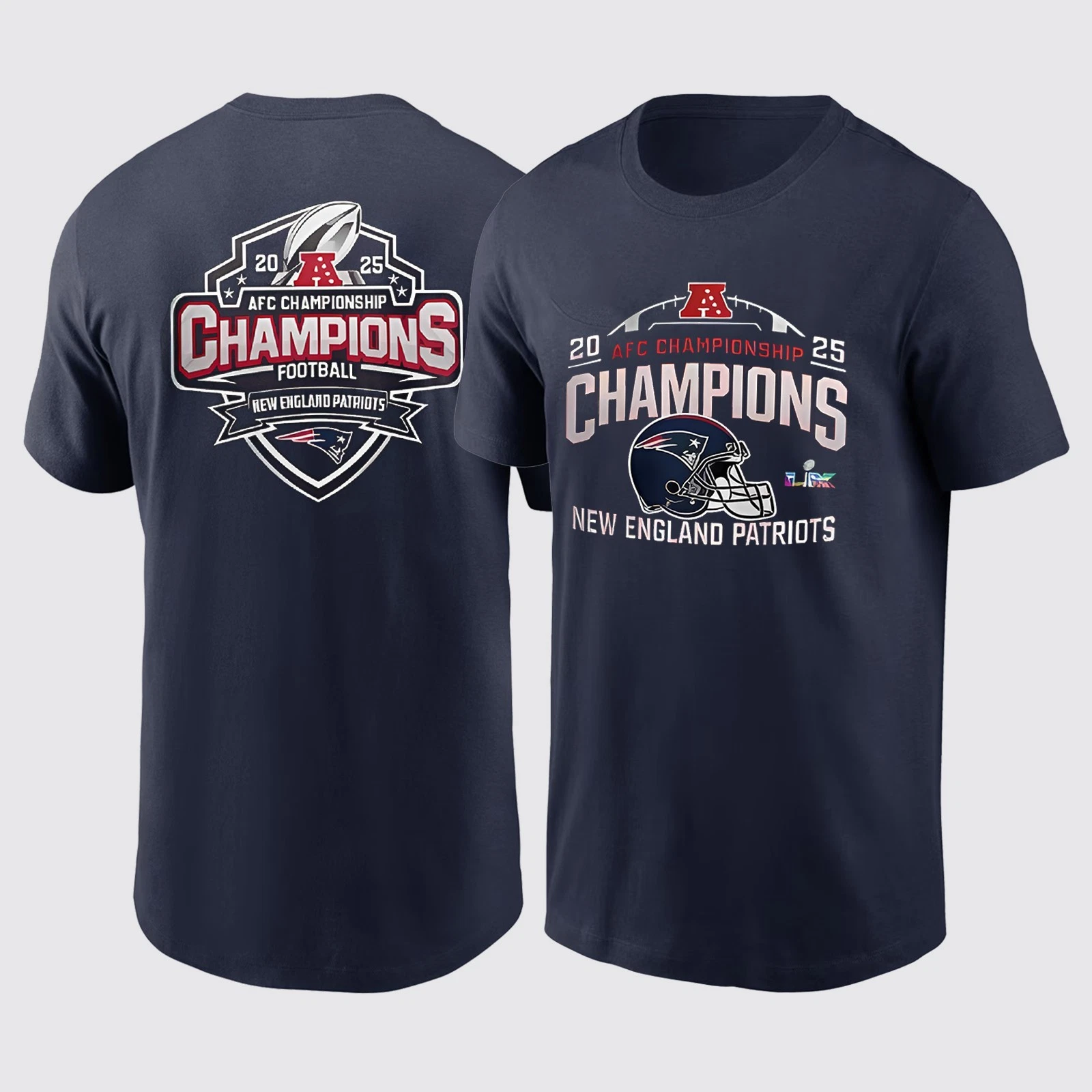 New England Patriots 2025 2026 AFC Champions TShirt