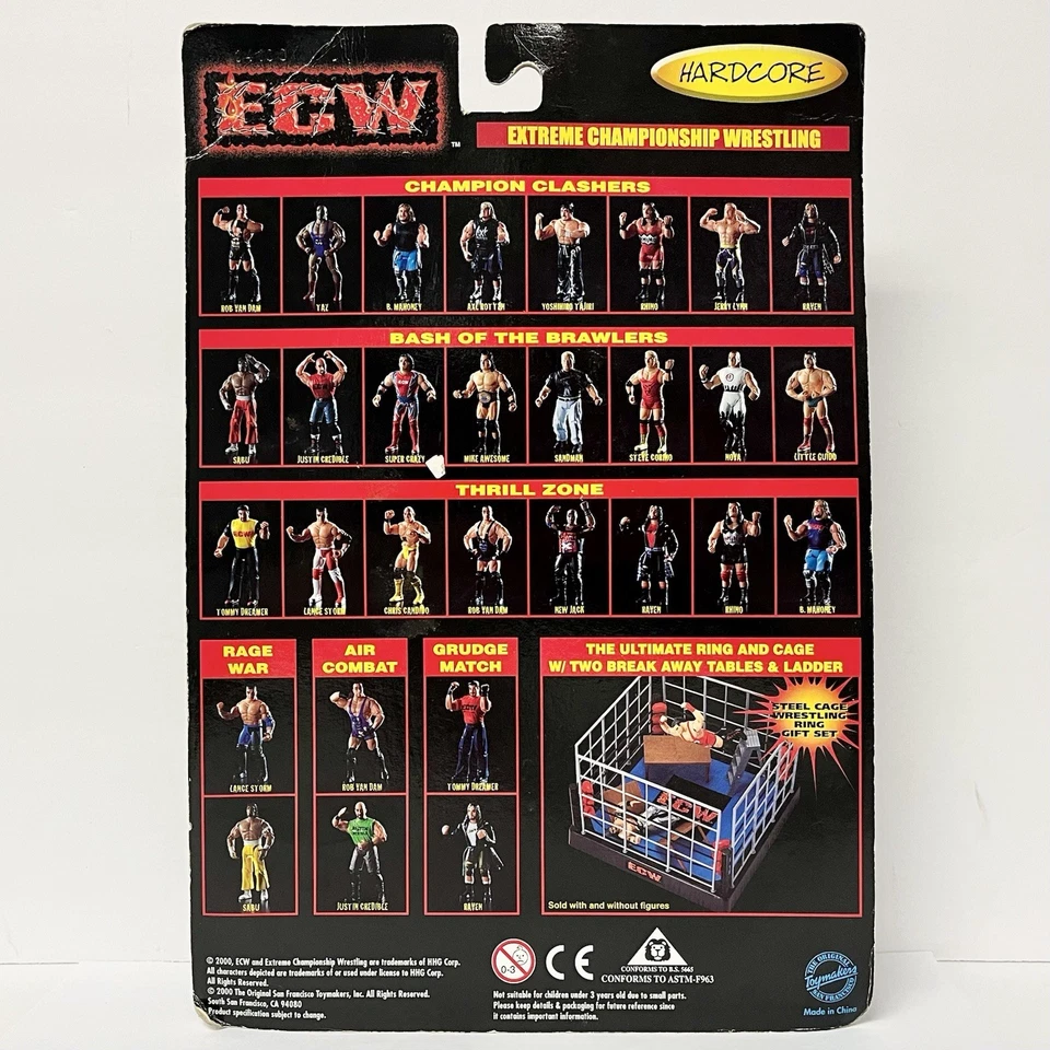 ECW 复古 OSFTM 2000 Thrill Zone Chris Candido 可动人偶全新未拆封 — 第 2/4 张图片