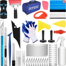 DIYSELF Window Tint Kit for Cars, 45 Pcs Vehicle Glass Protective Film Wrapping