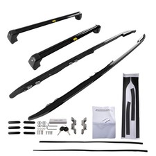 Roof Luggage Rail Bar for Land Rover Discovery 5 L462 2017-2025 Black Alloy