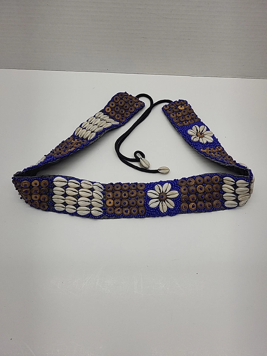 Handmade Beaded Blue Belts for Women for sale | eBay display picture 3