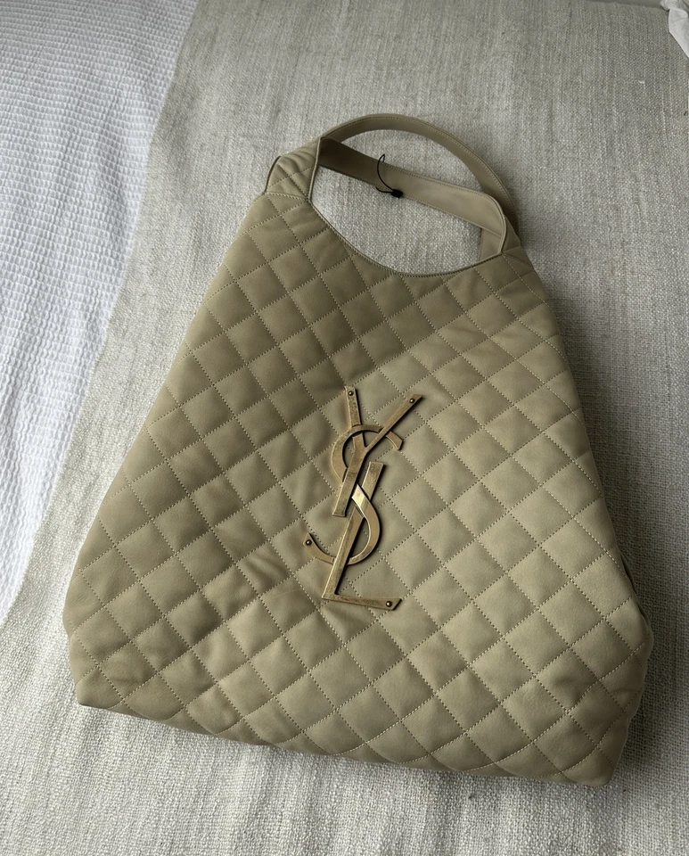 NEW YSL Saint Laurent Icare Maxi Shopper in Beige Leather – Full Set, Dustbag - Image 2 of 4