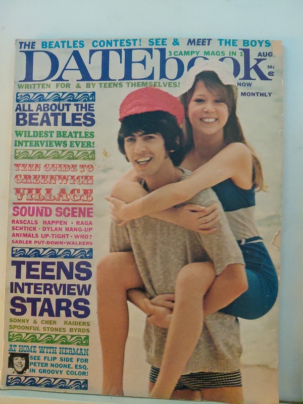 DATEBOOK  VOL. 5, #7 AUG 1966 Beatles George And Patti Boyd Cover!