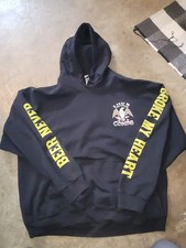 Luke Combs 2023 World Tour Hoodie Beer Never Broke My Heart Black Size XL