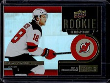 Dawson Mercer 2022-23 Upper Deck #RR-5 Rookie Retrospective Gold